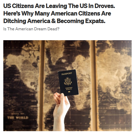 Population Loss – Fleeing the U.S.